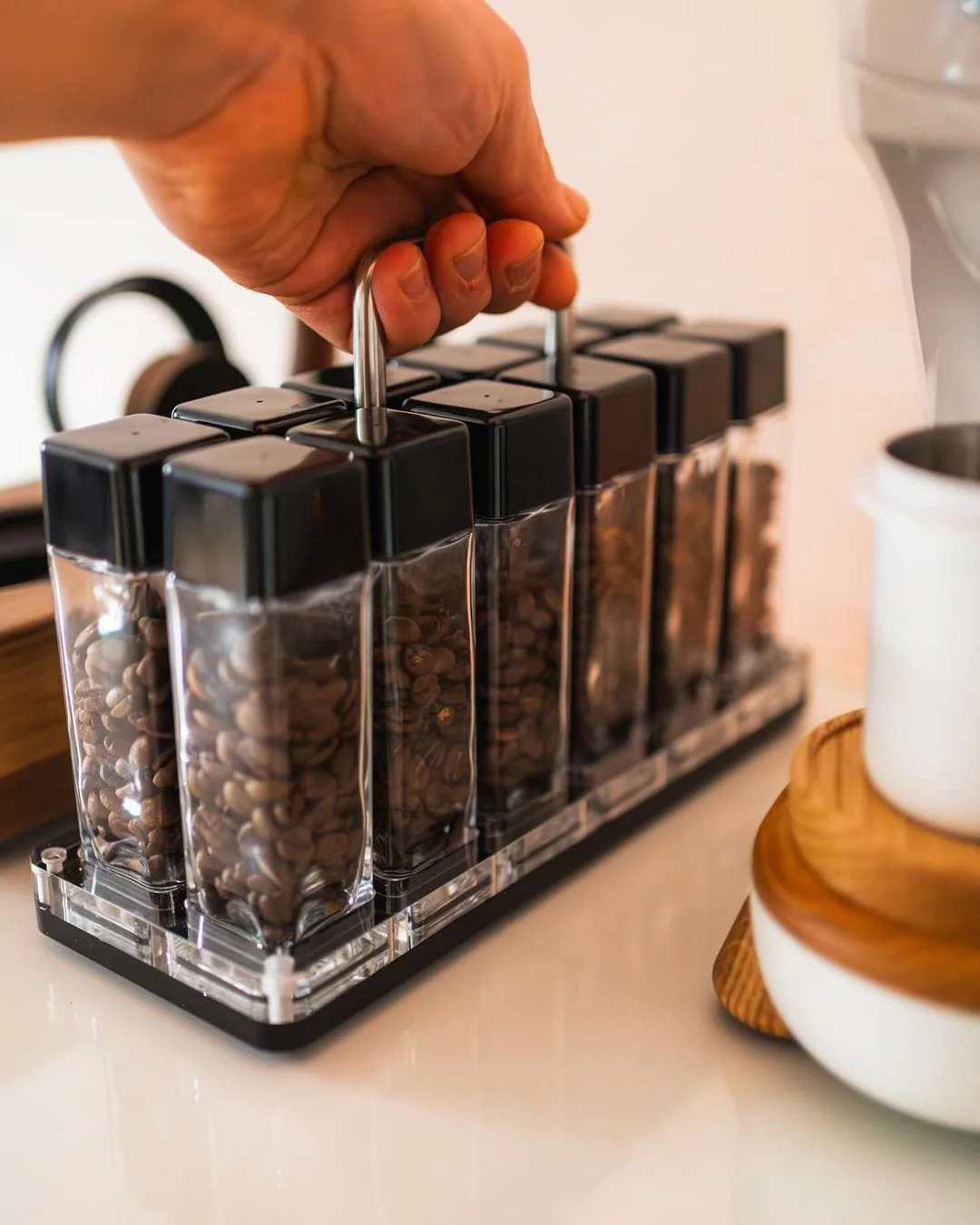 Normcore Coffee Bean Cellars with Stand - Glass Tubes - Image 8