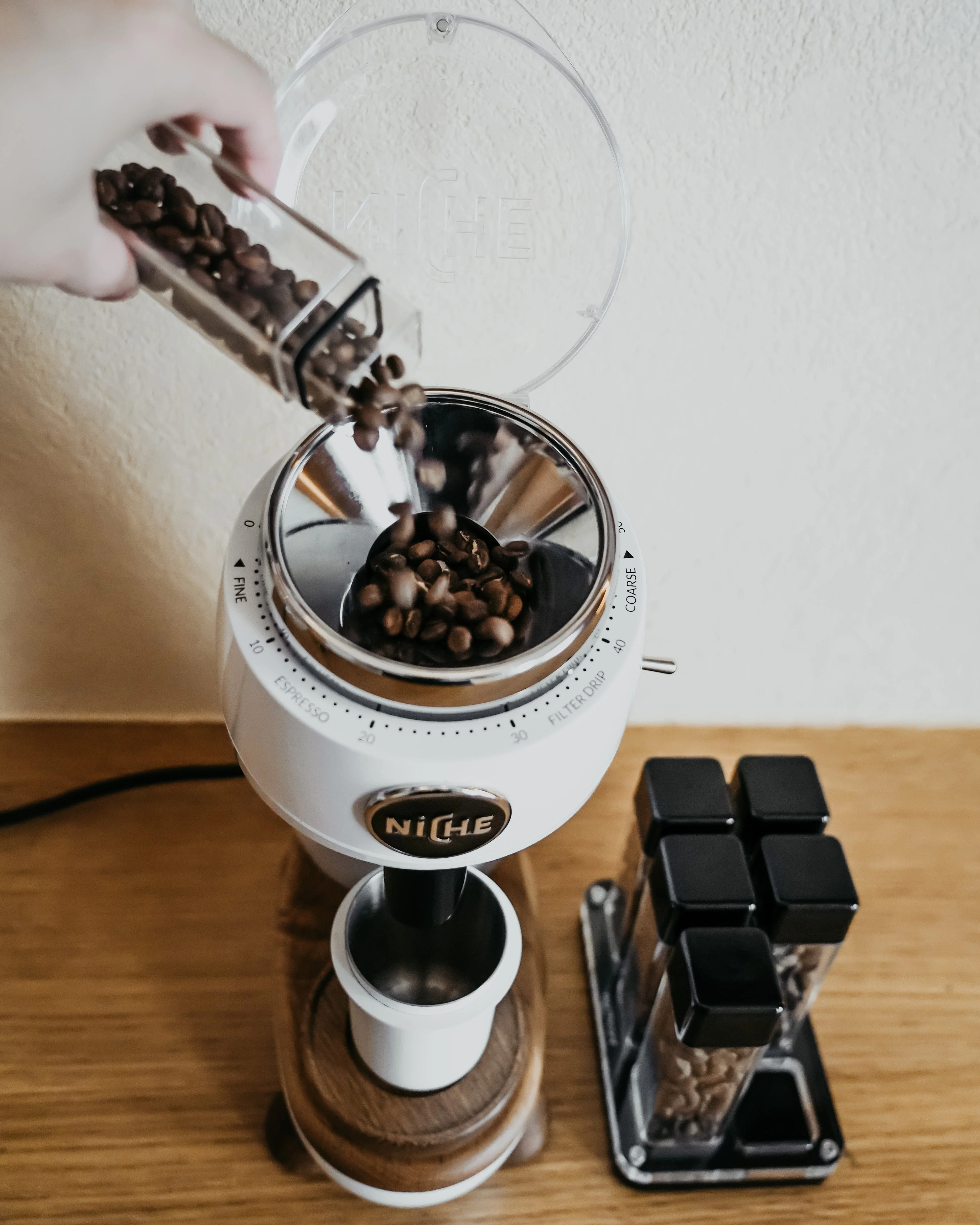 Normcore Coffee Bean Cellar Set – Single-Dose Storage with Stand - Image 5