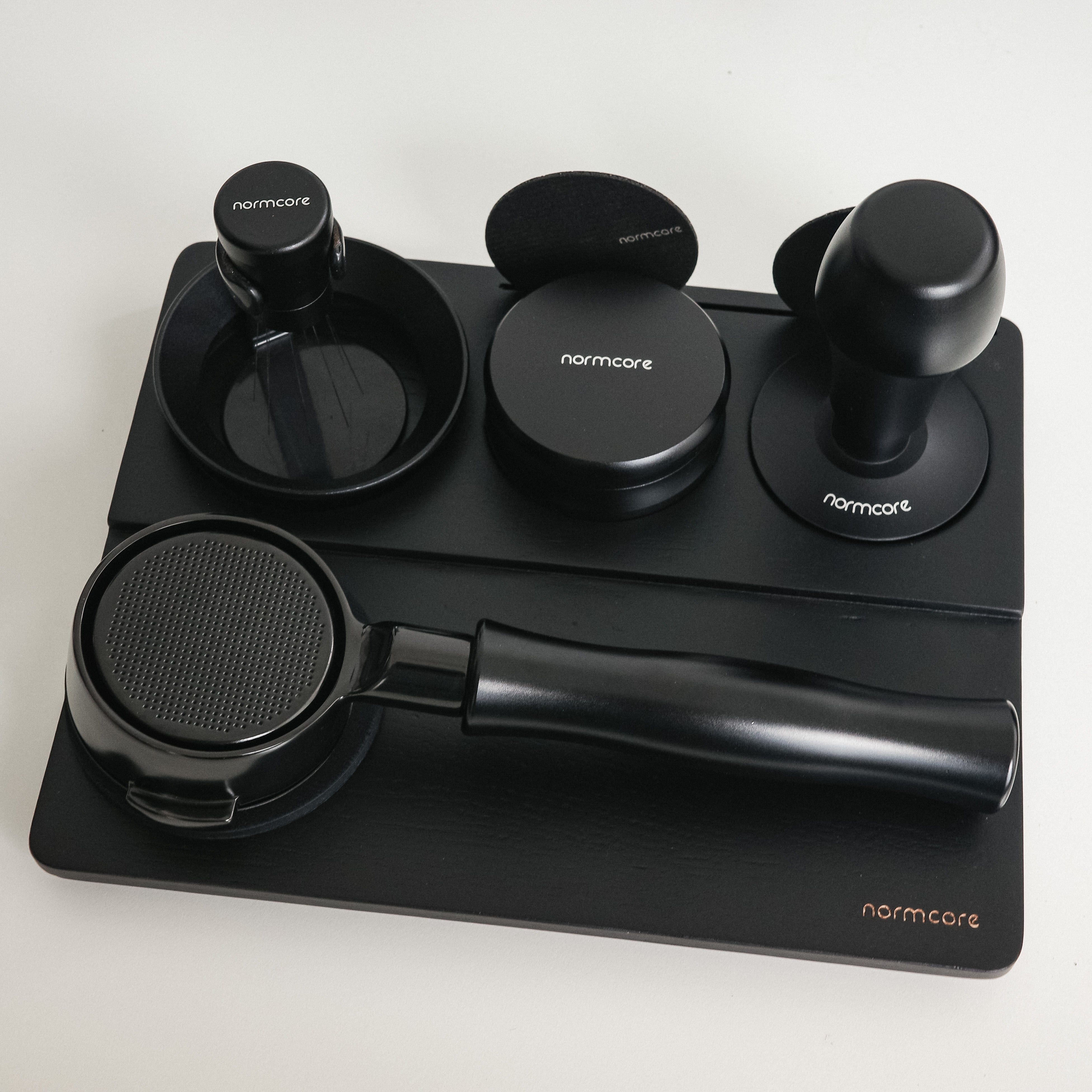 Normcore Wooden Espresso Tamping Station - Walnut / Oak - Image 13