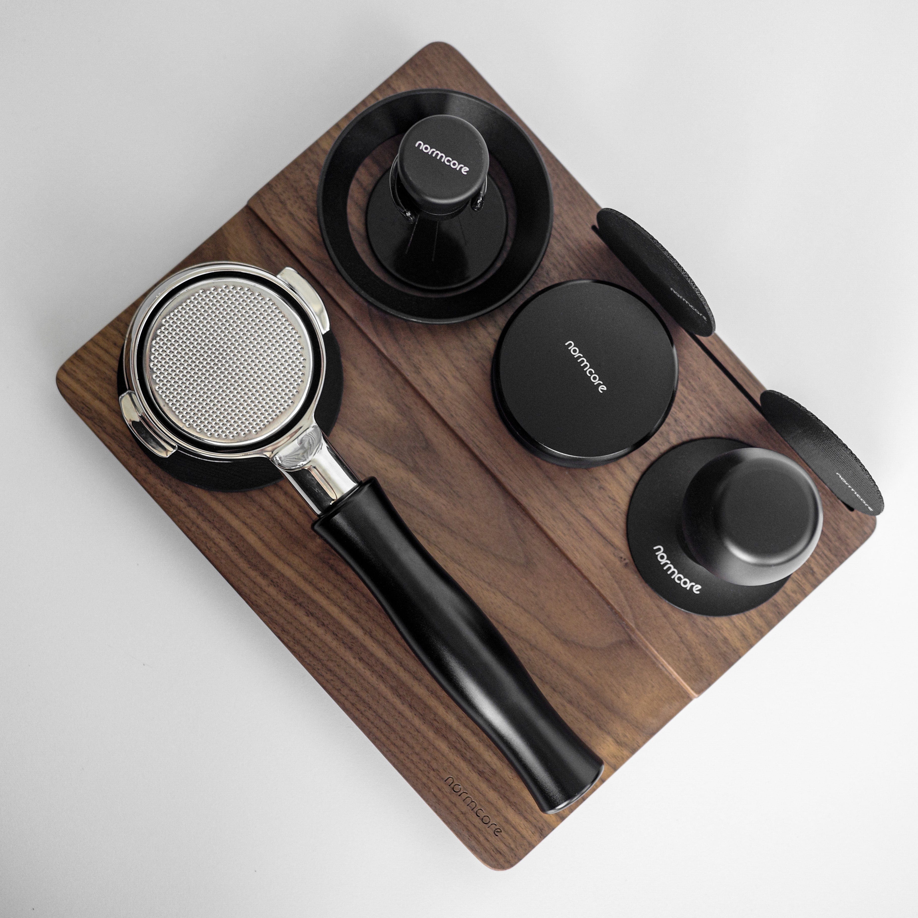 Normcore Wooden Espresso Tamping Station - Walnut / Oak - Image 20