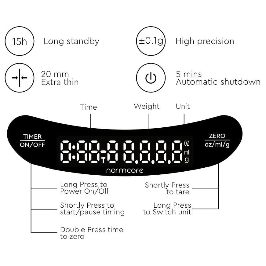 Normcore Ultra-thin Coffee Scale - Image 10